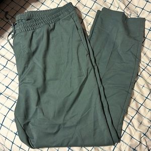 Dark Teal Slim Fit Casual Dress Pants